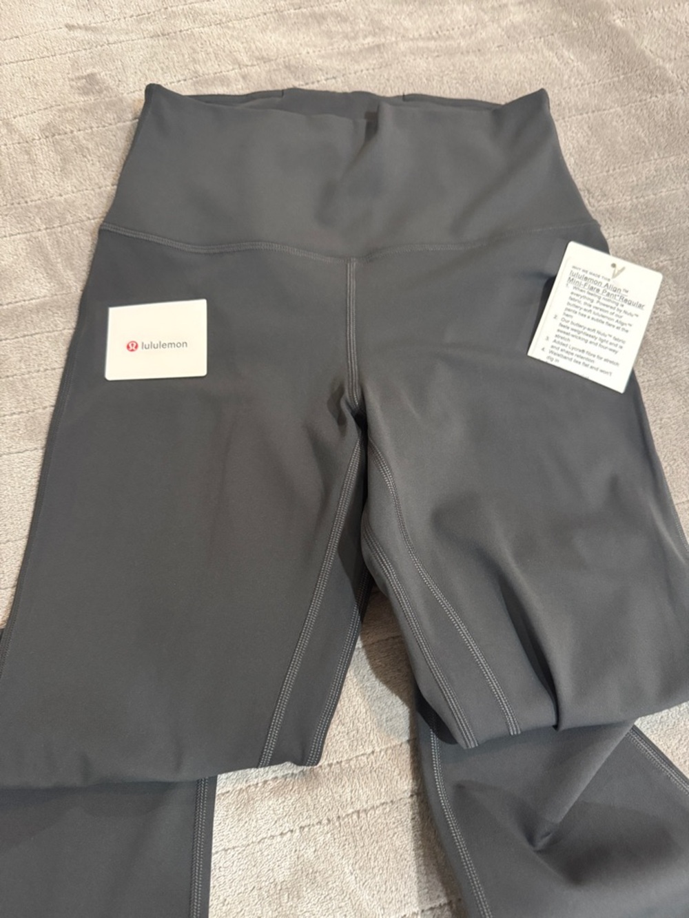 lululemon athletica Flared Workout Leggings in Charcoal